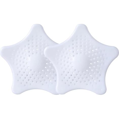 Silicone Sink Strainer, 2 Pcs Silicone Hair Filter, Kitchen Sink Filter, Universal Silicone Strainer, for Shower, Bathtub and Kitchen (1/5)