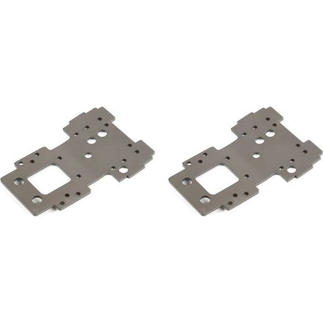 Due staffe di montaggio in metallo per la piastra di protezione del differenziale, compatibili con componenti per camion in scala 1/8, tra cui HPI Racing Savage XL, FLUX, Rofun, Rovan, TORLAND, ecc.