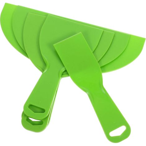 Un Ensemble De Grattoirs De Nettoyage 5 Pièces Outil De Grattoir À Mastic pour Grattoir Darmoire en Béton Vert (1/5)