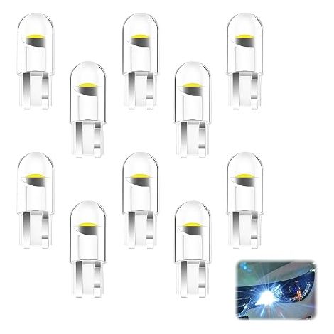 W5W LED T10, 10 Pièces, 12 V 6000 K Blanc, Ampoule Intérieure Voiture (1/5)