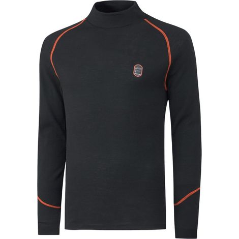 Rollkragenshirt Fakse, schwarz, Gr. XL (1/2)