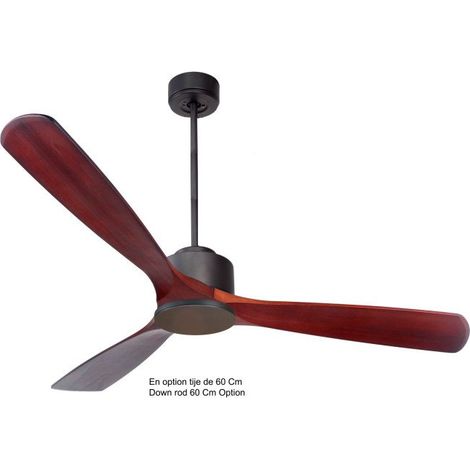 Modulo de KlassFan - Super déstratificateur d'air  sans Lumière gris basalt bois rouge idéal à partir 40 m² KLDC1P6RW166