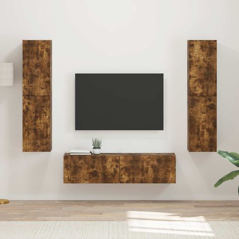 vidaXL TV-Schrankset 6 pcs Geräucherte Eiche Holzwerkstoff (1/5)
