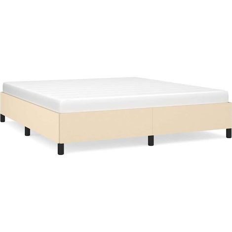 Maison Exclusive - Giroletto senza Materasso Crema 180x200 cm in Tessuto (1/5)