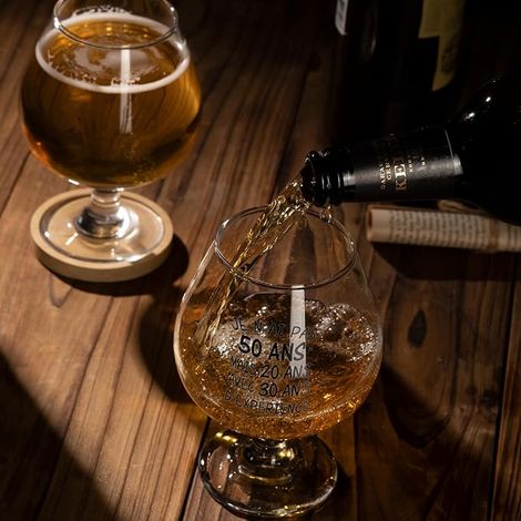 Cadeau Homme 50 Ans, Verre À Bière Anniversaire (1/2)