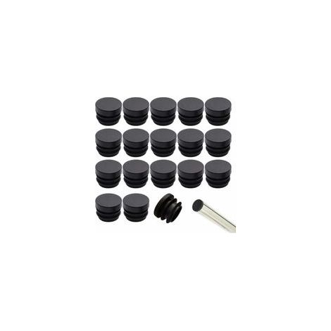 Lot de 32 embouts de protection pour pieds de chaise 16mm – Plastique durable – Réduit le bruit et protège le sol (1/5)