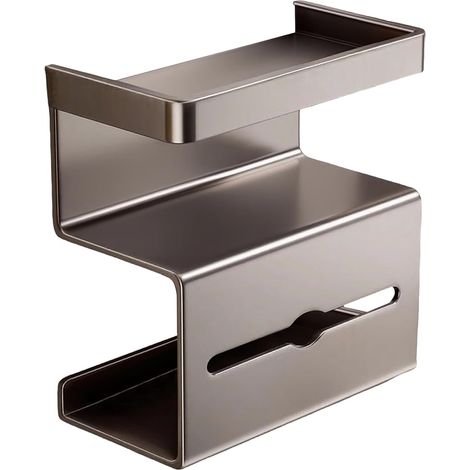 Porte Papier Toilette Murale avec Tablette Support WC sans (1/5)