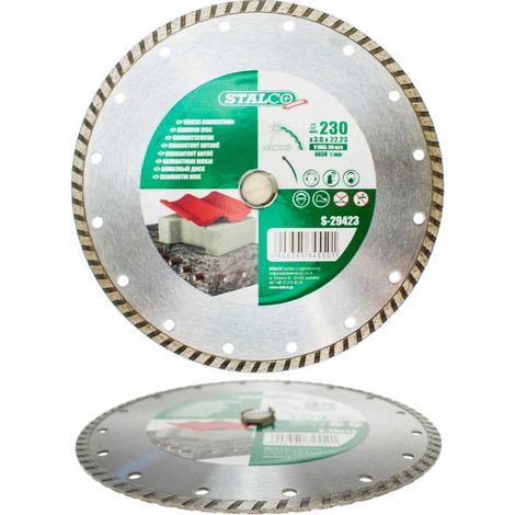 Lame diamantée STALCO TURBO 230 x 3,0 x 22,23 mm S-29423 (1/4)