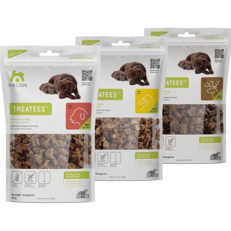 Maelson Treatees Lamm, Ente & Wild - 3x 100 g Hundeleckerlis