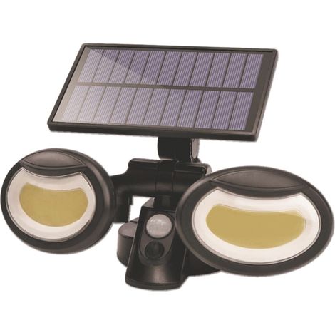 Suprema PROIETTORE SOLARE ORIENTABILE, 2x8 watt, 2x400 lumen, luce fredda (1/3)