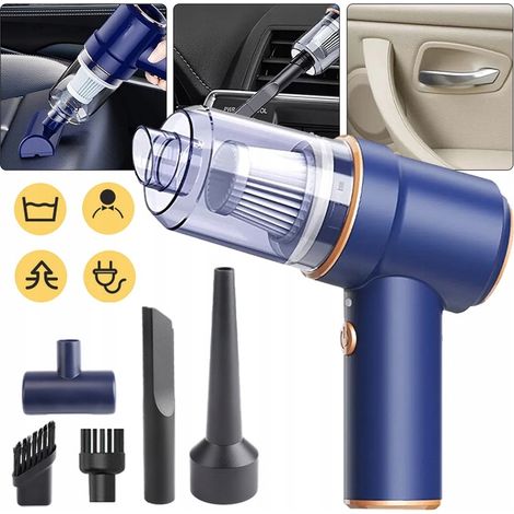 Aspiradora de mano inalámbrica, potente aspiradora de mano de 8000 Pa, para coche.