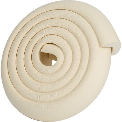 Ortviai Protège-bords en L pour meubles – mousse NBR souple, blanc, 200 x 5 x 1,2 cm, découpable