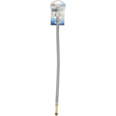 Cleafe - Tubo Flessibile Flessibili Rubinetto Miscelatore Acqua 40 Cm F1/2 X M10/1 79911 - (1/2)