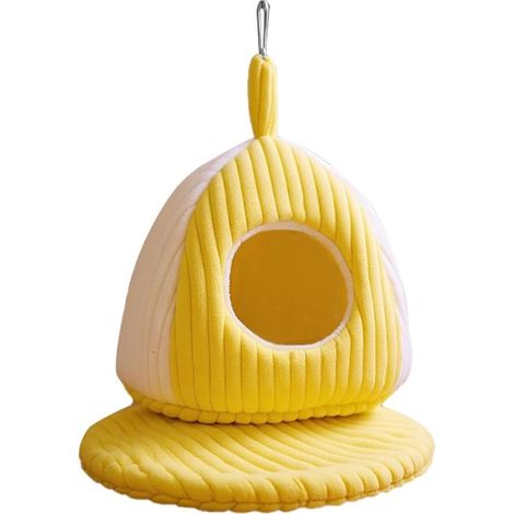 1 Nid d'oiseau, Coton, Coussin amovible, Conception coupe-vent, Pour perroquet et phalanger (1/5)