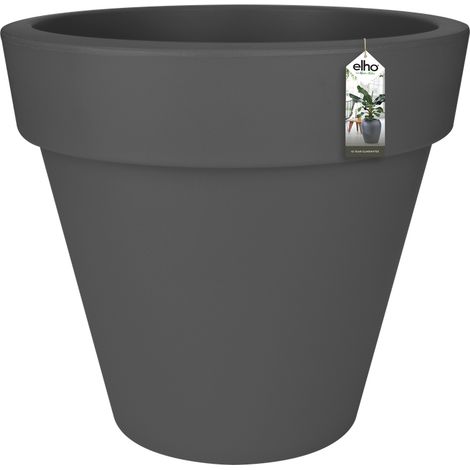 Elho Pure Round 100 - Noir - L 97 x B 96.5 x H 89 cm - intérieurextérieur - 100% recyclé (1/2)