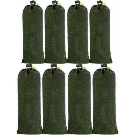 8pcs Sac a Sande en Toile Boudin Anti Inondation Contre Sable Inondation Les Modèles Améliorés ne se Fanent pas pour Drainage pour Garage Magasin Ecole Gare Bâtiment Usine Entrep (30x70cm) (1/5)