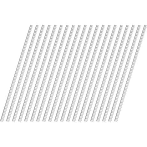 10 Pièces Tiges Rondes en Acier, 3mm Diamètre x 100mm Longeur Tige Metal Ronde Acier Rapide (HSS) SKD11 pour Arbre Perceuse Machine à Aléser Bricolage Artisanat Construction (1/5)