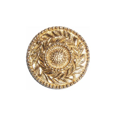 Deco Fer Forge – Rosace en laiton Ø62mm taraudée M6 – Pour porte – Finition soignée – Diamètre extérieur 62mm (1/2)