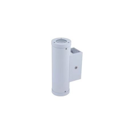 Applique extérieur LED 2X1W aluminium blanche 181X62mm 2 faisceaux indirect 4500K 120lm T1 IK08 IP55 ILO EBENOID 079842 (1/2)