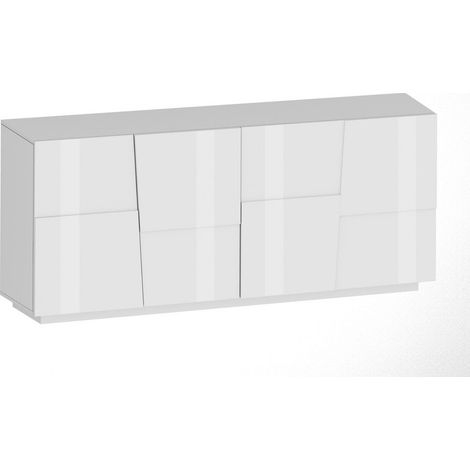 Web Furniture Madia Pongo Sideboard 200 Bianco Laccato - 200x44x86 cm (1/7)