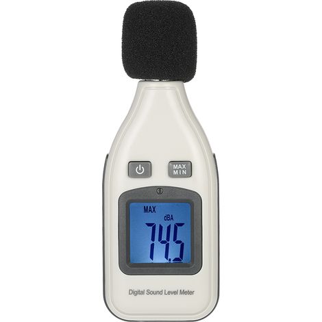 Sonómetro digital portátil de 30-130 dB, medición de ruido, pantalla LCD, para uso doméstico, de oficina e industrial. (1/5)