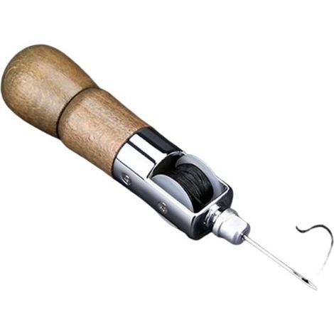Automatisches Nähahlen-Set mit Verschluss – Speedy Stitcher Lederreparaturwerkzeug mit 2 Nadeln für Schuhe (1/5)