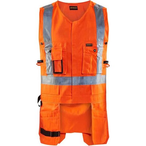 Gilet de travail porte-outils haute visibilité 3027 - Orange fluo XL (1/4)