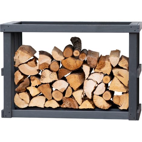 Westmann Holz Étagère à bois Stephan Anthracite 52x108x74 cm (1/5)