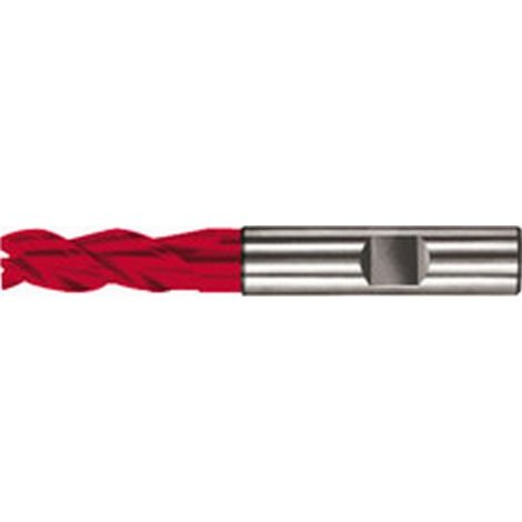 Fresa cilíndrico universal larga, 3 dientes, 45°, carburo monobloque UF, Fire, Ø d1 - h10 : 6,0 mm, Largo total l1 57 mm, Largo corte l2 10 mm