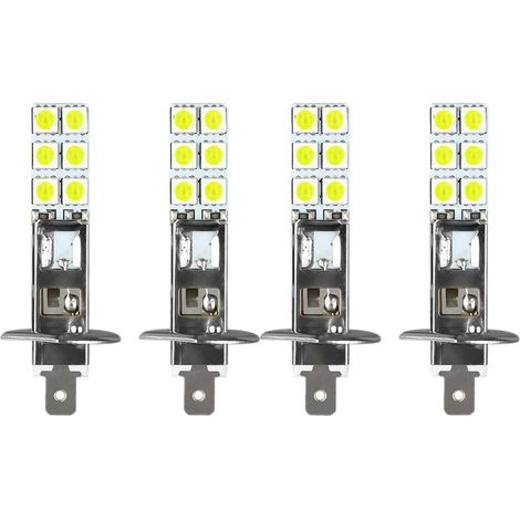 4 PièCes SéRies H1 6000K Super Blanc LED Kit D'Ampoules de Antibrouillard