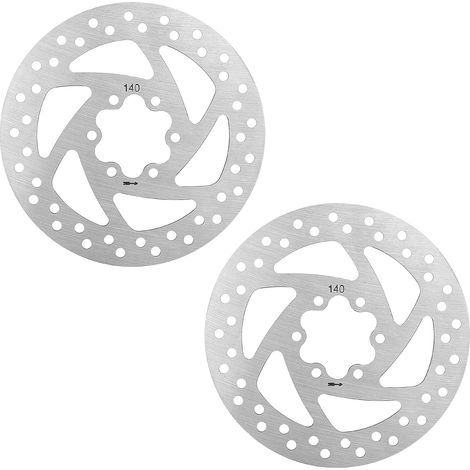 Disques de frein en acier inoxydable, plaquettes de frein à disque à 6 trous, 120 mm, 140 mm, 160 mm, adaptés aux plaquettes de frein/accessoires de frein pour scooters électriques (140 mm). (1/5)