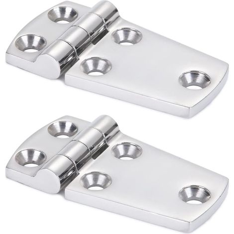 Support de matériel Porte Charnière Acier À toute épreuve Charnière de bateau en acier Cabinet Plateforme Charnière en acier inoxydable Marin Garage SUS316 2pcs 38 mm x 71 mm (1/5)