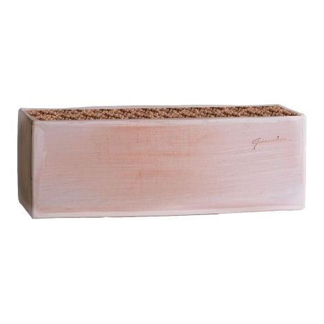 Jardinière haute contemporaine en terre cuite L 52 x l 20 x h 25 cm Terre cuite - choisissez votre diamtre ou votre longueur: 52 cm - couleur: Terre cuite
