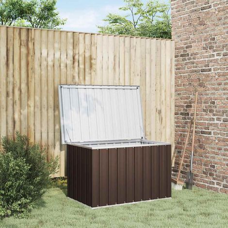 Coffre de rangement de jardin Marron 109x67x65 cm (1/5)
