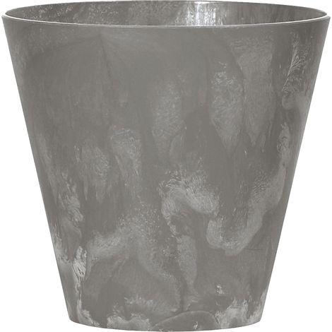 Pflanztopf „Tubus Effect“ 30 x 28cm Betonoptik grau Übertopf (1/5)