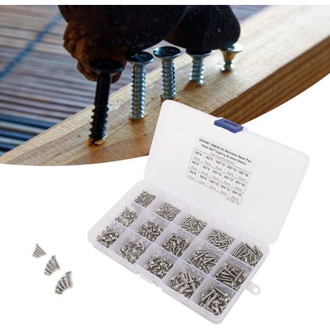 500 pièces Vis M2 M3 M4 en Acier Inoxydable Résistant à la Corrosion - Kit de Fixation Polyvalent (1/5)