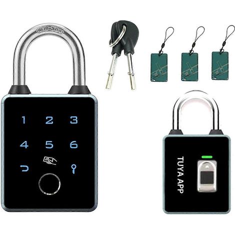 Cadenas intelligent TTLOCK, contrôle par application, étanche, mot de passe, carte à puce RFID (1/5)