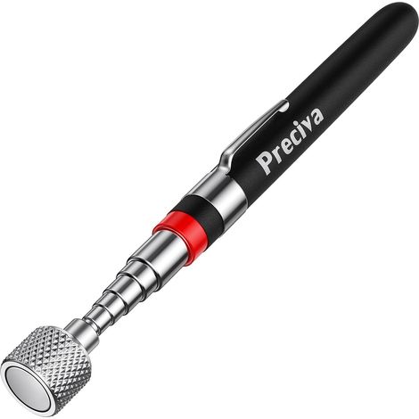 Aimant Telescopique, Upgrade Magnétique (15LB/6.8kg), Bâton Extensible 18-77CM, Poignée Antidérapante, avec Clip de Poche, Gadgets pour Hommes, Cadeaux D'anniversaire pour Lui (1/5)