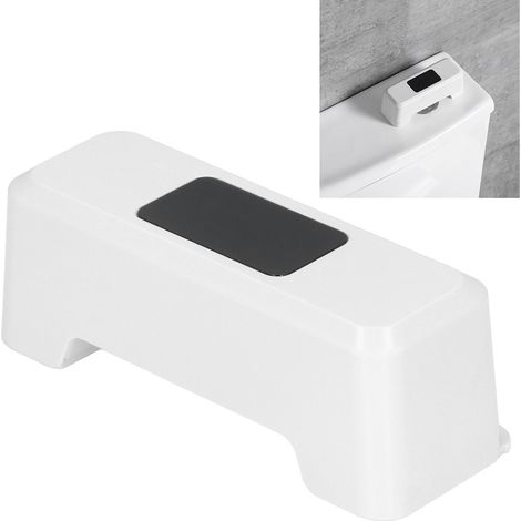 Chasse d'eau intelligente avec capteur infrarouge pour une chasse d'eau sans contact, temps de réponse rapide de 0,25 s, chargement USB, blanche. (1/5)