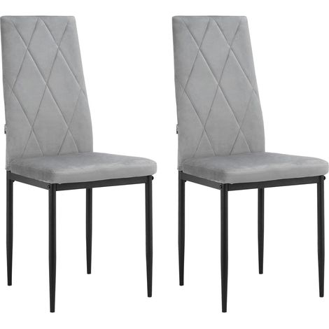 Chaise de salle à manger 4 Pack Grey (1/5)