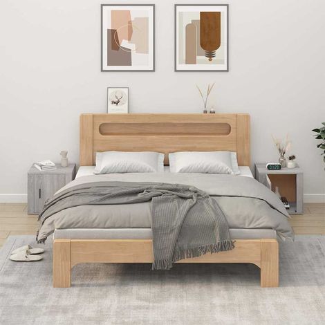 vidaXL Mesitas de noche 2 unidades color gris Sonoma 50x39x47 cm (1/5)