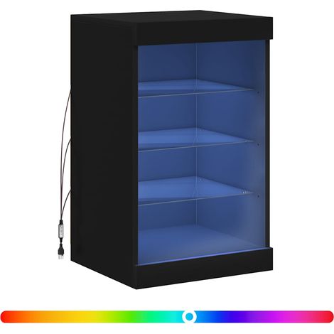 Maison Exclusive - Buffet avec lumières LED noir 41x37x67 cm