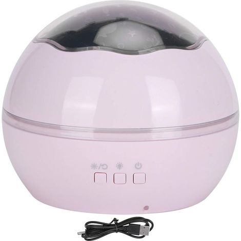 Veilleuse à projection, veilleuse LED, 8 couleurs pour décoration de fête, décoration d'anniversaire, salon, chambre (blanc) (1/5)