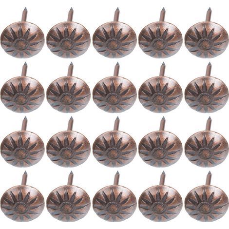 500 clous de tapissier, punaises de style vintage pour meubles et canapés, punaises décoratives-1.7x1.1cm-Light Brown (1/2)