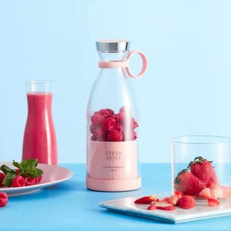 Mixeur Portable Pour Smoothies - Blender Portable Smoothie Mixer - Rose - O171 (1/4)