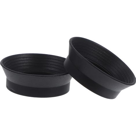 Protections D'oculaire en Caoutchouc 30 Mm, Œilletons De Protection pour Microscope Stéréo Et Télescopes, Lot De 2 Pièces, Usage Laboratoire Et Extérieur, Noir