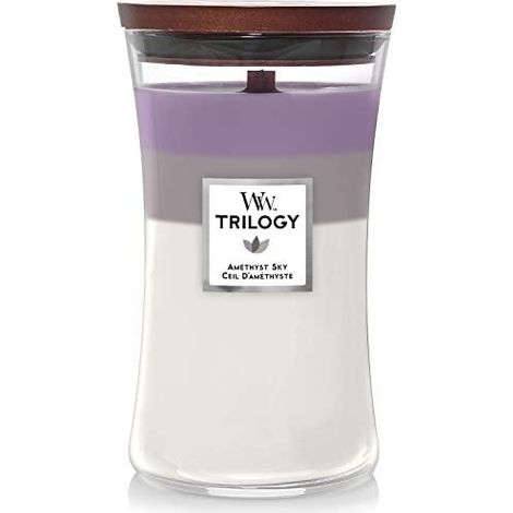 Woodwick Amethyst Sky Duftkerze Violett 18 cm