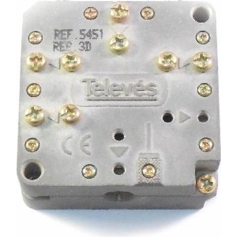 Distributore a 3 conduttori Televes 5451 -7dB