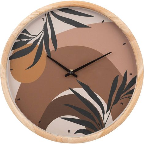 Wanduhr für Wohnzimmer NILA, Zifferblatt mit Muster, Ø 30 cm
