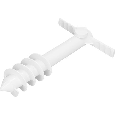 Ancrage de sable multifonctionnel pour parasol, support de parasol sécurisé avec 5 vis à spirale pour plage, pelouse et parc aquatique (1/5)